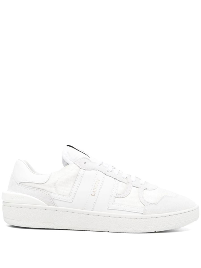 Shop Lanvin Clay Low Top Sneakers Shoes In 00 White