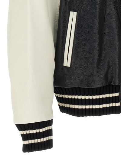 Shop Palm Angels Bomber 'pa Monogram Classic Varsity' In Black