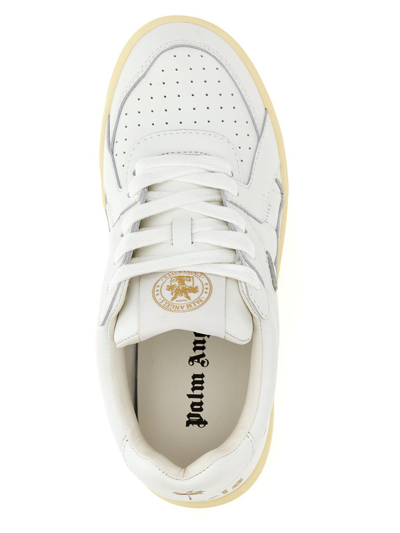 Shop Palm Angels 'palm University' Sneakers In White