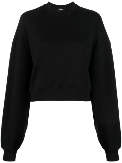 Shop Wardrobe.nyc Oversized Cotton Sweatshirt In Black