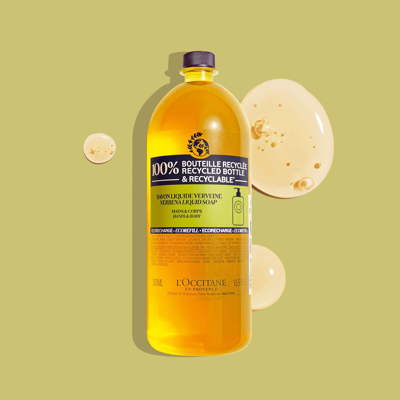 L'occitane - Shea Verbena Hand & Body Liquid Soap Refill 16.9 Fl oz