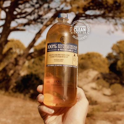 L'occitane - Shea Verbena Hand & Body Liquid Soap Refill 16.9 Fl oz