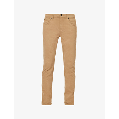 Shop 7 For All Mankind Mens Beige Slimmy Tapered Slim-fit Tapered Stretch-denim Jeans