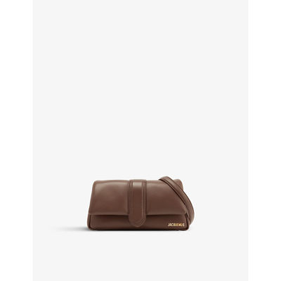 Shop Jacquemus Women's Medium Brown Le Bambimou Puffy Leather Shoulder Bag