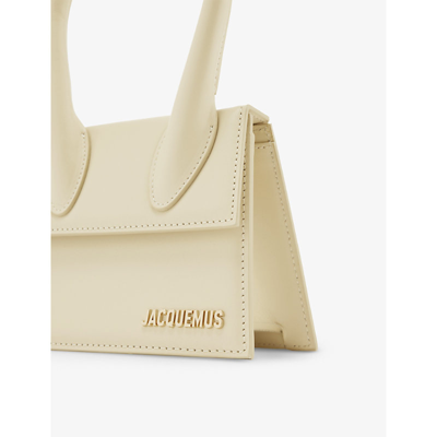 Shop Jacquemus Ivory Le Chiquito Medium Leather Cross-body Bag