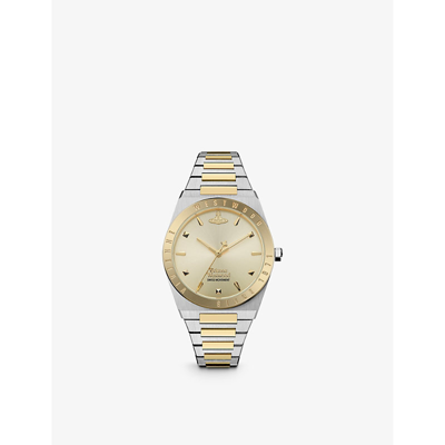 Shop Vivienne Westwood Watches Women's Champagne Vv244cpsg Charterhouse Stainless-steel Quartz Watch