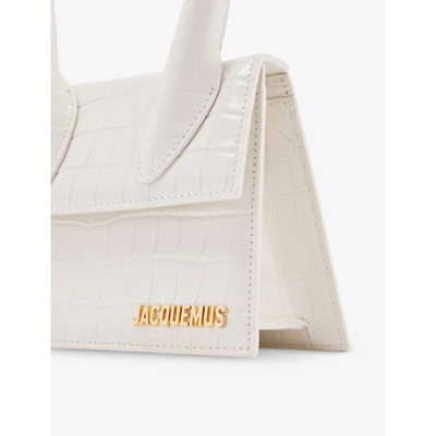Shop Jacquemus Ivory Le Chiquito Medium Leather Cross-body Bag