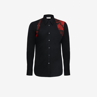 Shop Alexander Mcqueen Harness Shirt In Black