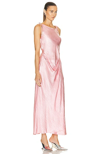 Shop Acne Studios Slip Dress In Fresh Pink