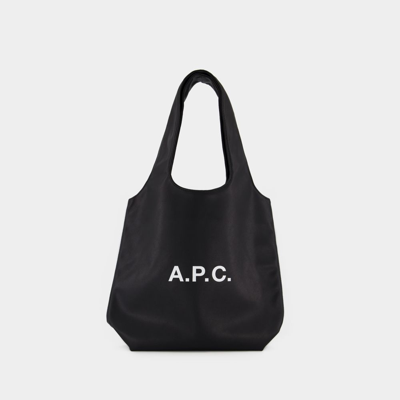Apc Knitted Turtleneck Dress With Cut Out Detail In Black