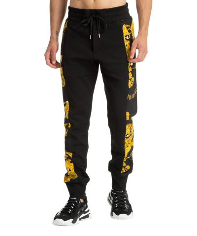 Shop Versace Jeans Couture Chain Couture Sweatpants In Black