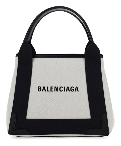 Shop Balenciaga Cabas Handbag In Beige