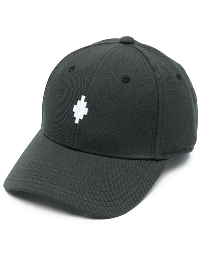 Shop Marcelo Burlon County Of Milan Embroidered Logo Hat In Black  