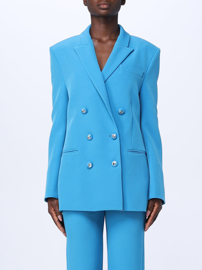 Shop Chiara Ferragni Blazer  Woman Color Gnawed Blue