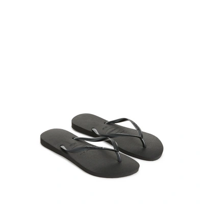 Havaianas Women's Slim Glitter Flip Flop Sandals Women's Shoes In Grey
