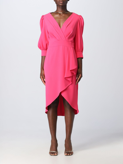 Shop H Couture Dress  Woman Color Fuchsia