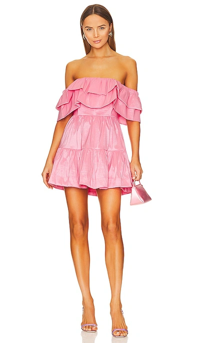Shop Aureta Lyla Mini Dress In Pink