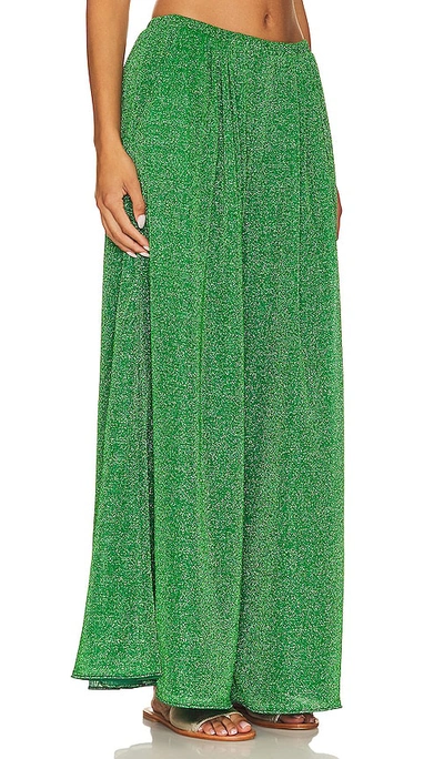 Shop Oseree Lumiere Wide Pants In Green