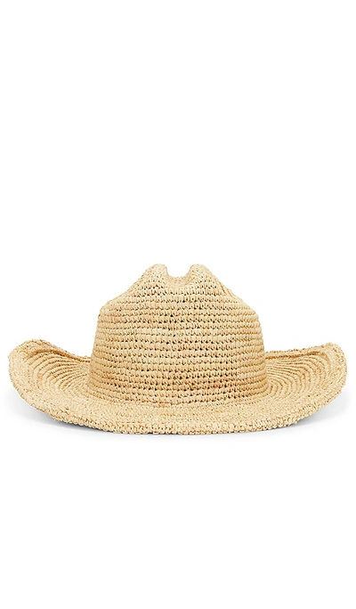 Shop Lack Of Color Raffia Cowboy Hat In Neutral