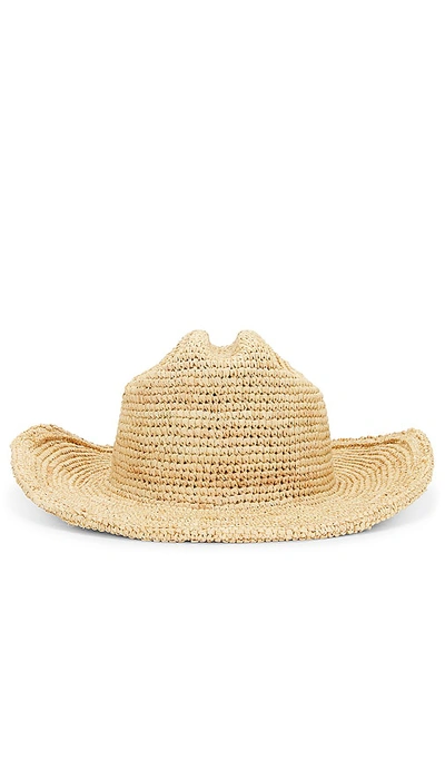 Lack Of Color Raffia Cowboy Hat In Neutral