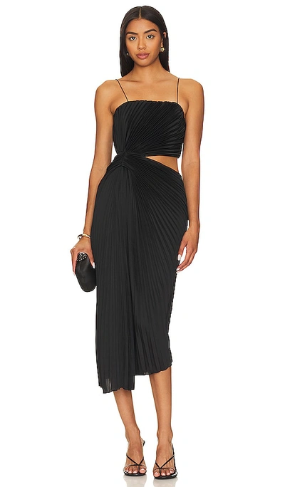 Shop Alice And Olivia Fayeth Maxi Dress In Black