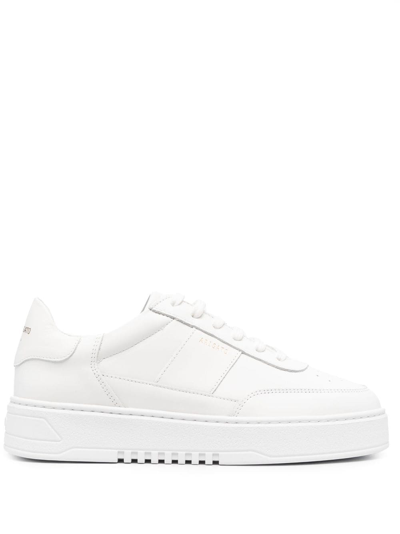 Shop Axel Arigato Orbit Vintage Runner Leather Sneakers In Weiss