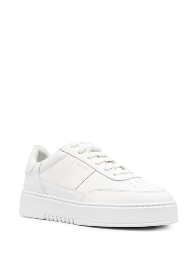 Shop Axel Arigato Orbit Vintage Runner Leather Sneakers In Weiss