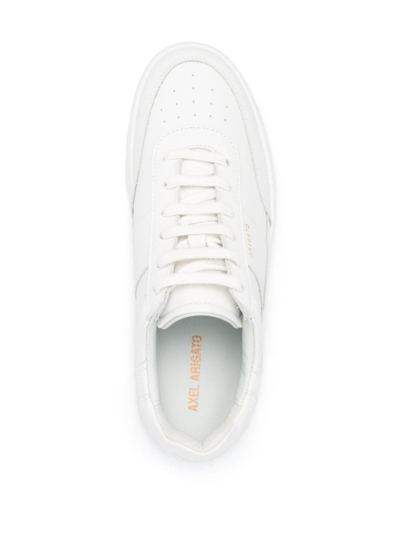 Shop Axel Arigato Orbit Vintage Runner Leather Sneakers In Weiss