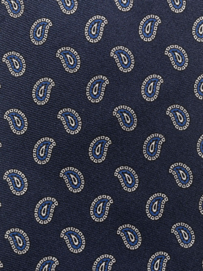 Shop Polo Ralph Lauren Paisley-print Silk Tie In Blau