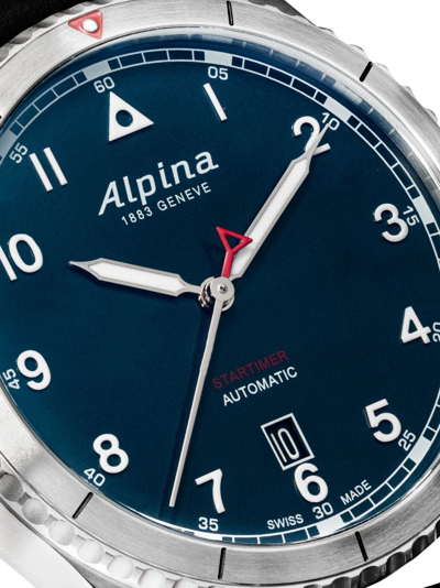 Shop Alpina Startimer Pilot Automatic 41mm In Grün