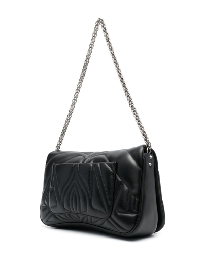 Shop Alexander Mcqueen The Seal Shoulder Bag In Black