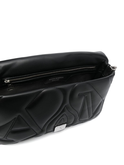 Shop Alexander Mcqueen The Seal Shoulder Bag In Black