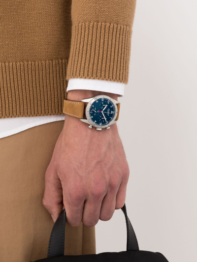 Alpina Startimer Pilot Quartz Chronograph Big Date 41mm In Blau