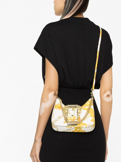 Versace Jeans Couture Chain Couture Faux-leather Shoulder Bag In Weiss