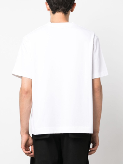 Shop Simone Rocha Graphic-print Cotton T-shirt In Weiss