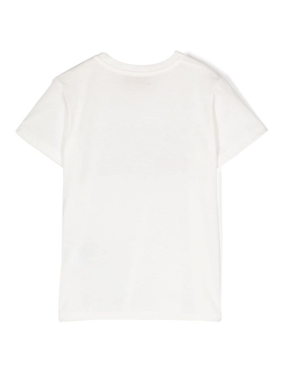 Shop Gucci Logo-print Cotton T-shirt In Weiss