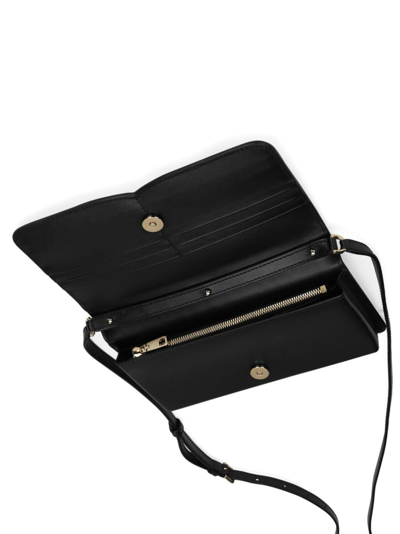 Shop Dolce & Gabbana Dg-logo Leather Shoulder Bag In Schwarz