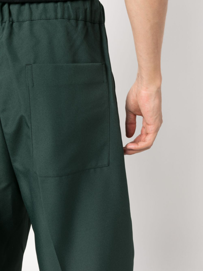 Shop Oamc High-waisted Straight-leg Trousers In Green