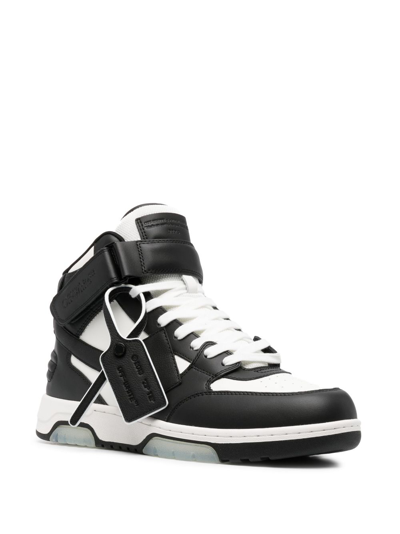 Off-white Off White Out Of Office Mid Top Sneakers Men In Black