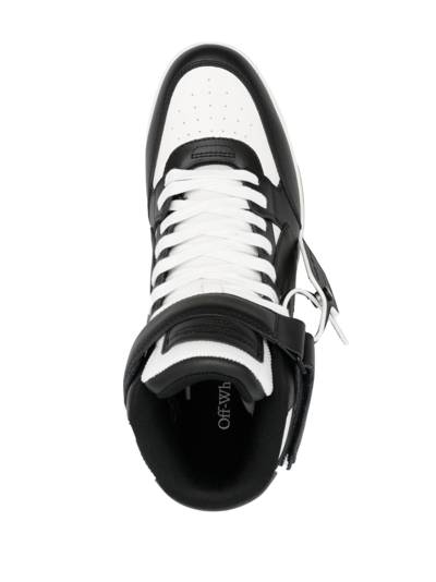 Off-white Off White Out Of Office Mid Top Sneakers Men In Black