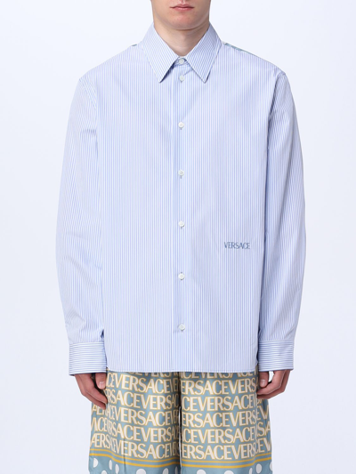 Shop Versace Shirt  Men In Blue