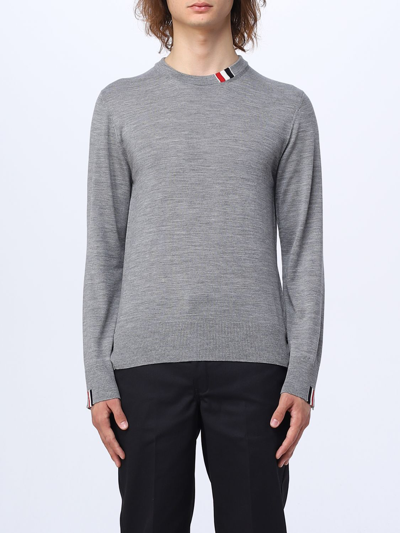 Shop Thom Browne Sweater In Wool In Grey