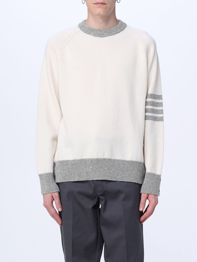 Shop Thom Browne Sweater In Wool In White