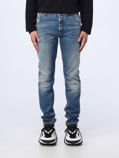 Shop Balmain Jeans In Stretch Denim