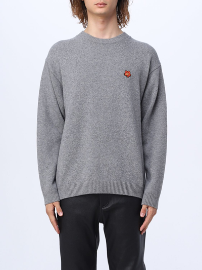 Shop Kenzo Wool Sweater In Grey