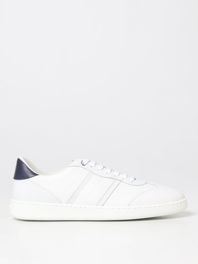 Shop Ferragamo Achille Sneakers In Leather In White