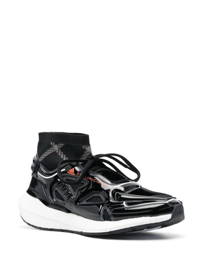 Shop Adidas By Stella Mccartney Sneakers In Core Black Grey Four App Signal Orange