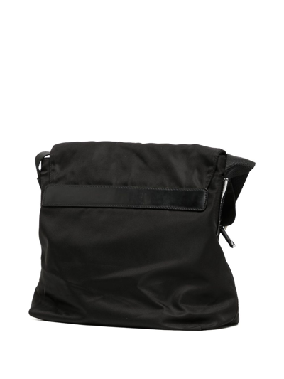 Pre-owned Prada 1990-2000s Logo-plaque Crossbody Bag In Black