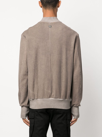 Isaac Sellam Experience Exposed-seam Zip-up Bomber Jacket In Brown
