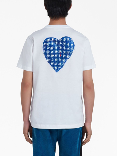 Marni Wordsearch-print Cotton T-shirt In White